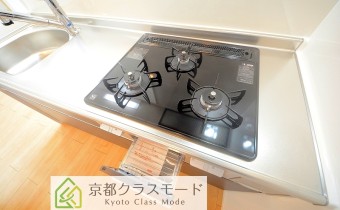 3口ガスコンロ（グリル付）