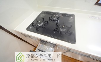 3口ガスコンロ（グリル付）