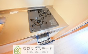 2口ガスコンロ（グリル付き）