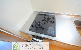 2口ガスコンロ（グリル付き）