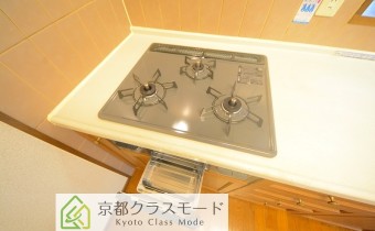 3口ガスコンロ（グリル付）