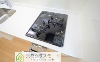 2口ガスコンロ（グリル付）