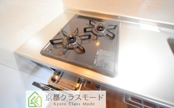 2口ガスコンロ（グリル付）