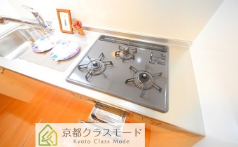 3口ガスコンロ（グリル付）