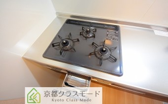 3口ガスコンロ（グリル付）