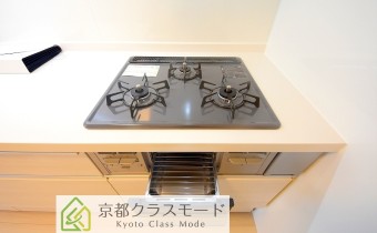 3口ガスコンロ（グリル付き）