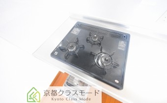 3口ガスコンロ（グリル付き）