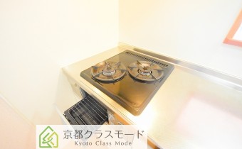 2口ガスコンロ（グリル付き）