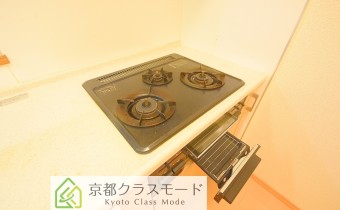 3口ガスコンロ＆グリル