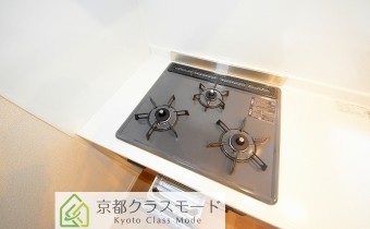 3口ガスコンロ（グリル付き）