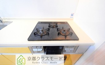 3口ガスコンロ＆グリル
