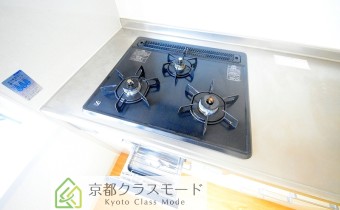 3口ガスコンロ（グリル付）
