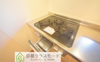 3口ガスコンロ（グリル付）
