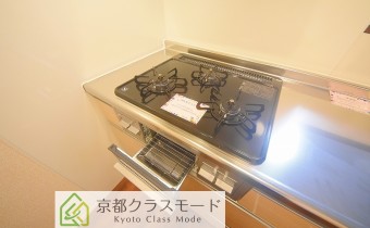 3口ガスコンロ（グリル付）