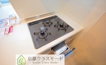 3口ガスコンロ（グリル付き）