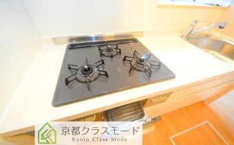 3口ガスコンロ＆グリル