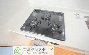 3口ガスコンロ（グリル付）