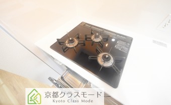 ３口ガスコンロ＆グリル