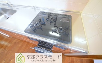 3口ガスコンロ（グリル付）
