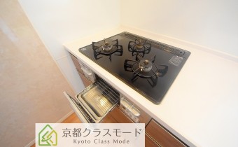 3口ガスコンロ（グリル付き）