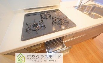 3口ガスコンロ（グリル付き）