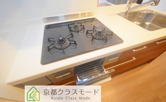 3口ガスコンロ（グリル付き）