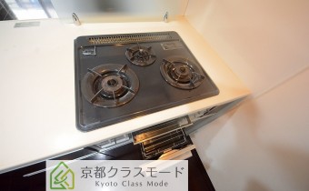 3口ガスコンロ（グリル付）
