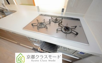 3口ガスコンロ（グリル付き）