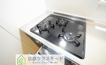 3口ガスコンロ（グリル付き）