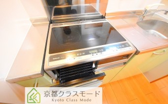 コンロ付き2口IHコンロ