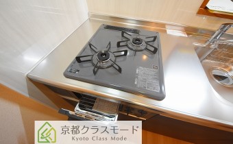 2口ガスコンロ（グリル付き）