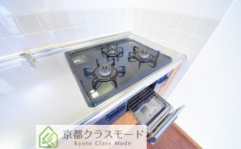 3口ガスコンロ（グリル付）
