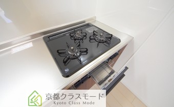 3口ガスコンロ（グリル付き）