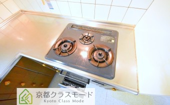 3口ガスコンロ（グリル付）