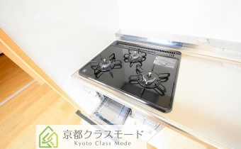 3口ガスコンロ＆グリル