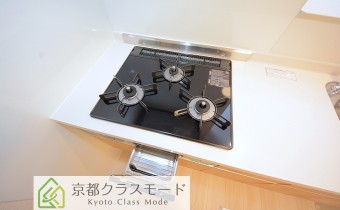 3口ガスコンロ（グリル付）