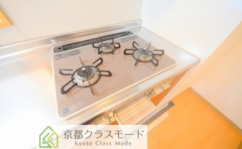 3口ガスコンロ（グリル付き）