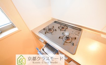 3口ガスコンロ（グリル付き）