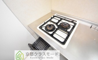 2口ガスコンロ（グリル付き）