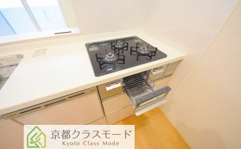 3口ガスコンロ（グリル付き）
