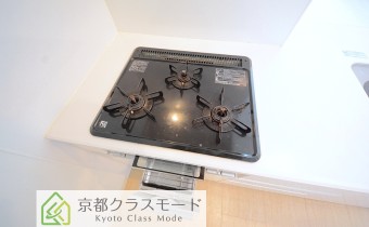 3口ガスコンロ（グリル付）