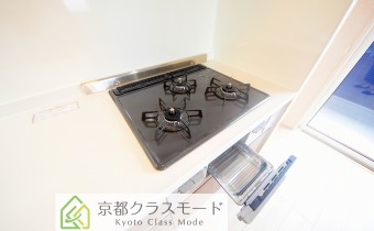 3口ガスコンロ＆グリル※同メーカー施工例です