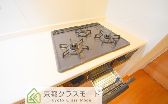 3口ガスコンロ(グリル付)