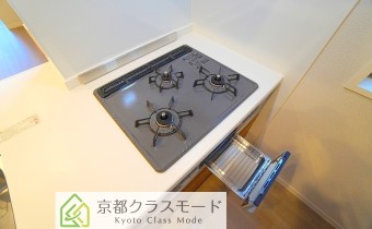 3口ガスコンロ（グリル付き）