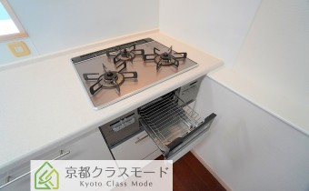 3口ガスコンロ（グリル付）
