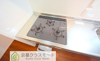 3口ガスコンロ（グリル付）