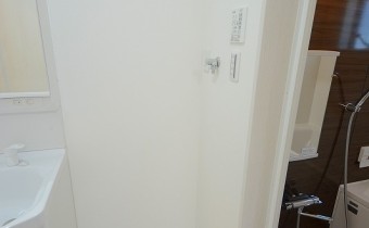 洗濯機置場　※室内写真は102号室のものです。