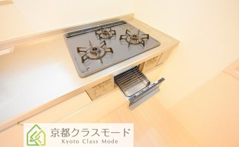 3口ガスコンロ(グリル付き）