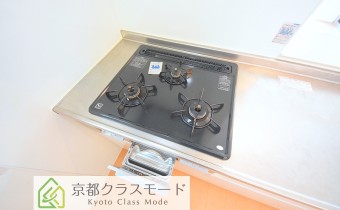 3口ガスコンロ（グリル付）