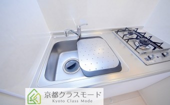 調理スペース＆2口ガスコンロ